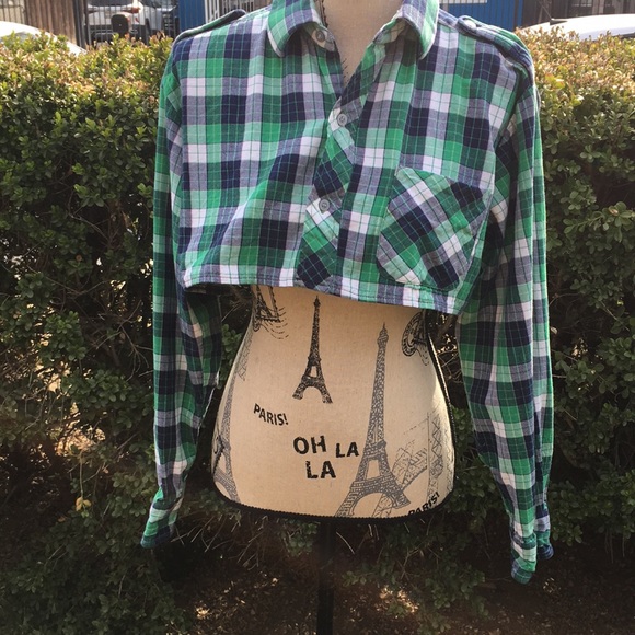 Foriendship Tops - Vintage plaid crop top crop top very rare find